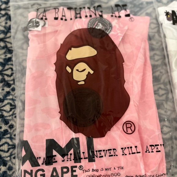 Pink Inter Miami BAPE Tee Size Medium Available-$60 OBO- Fast Shipping - Picture 3 of 3